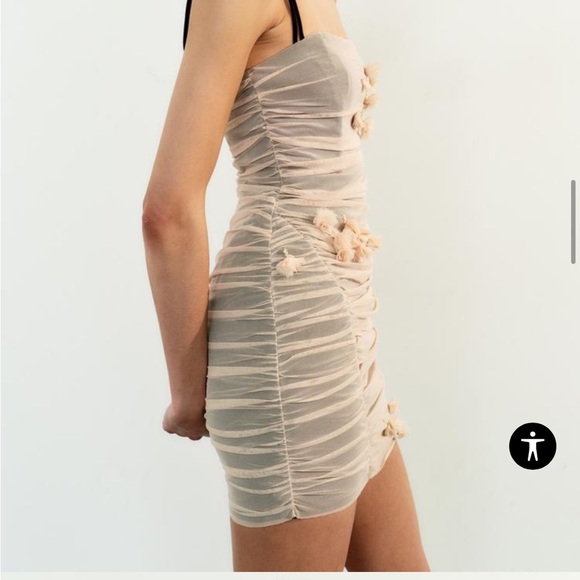 ZARA. FLORAL TULLE DRESS. perfect condition - Picture 2 of 6